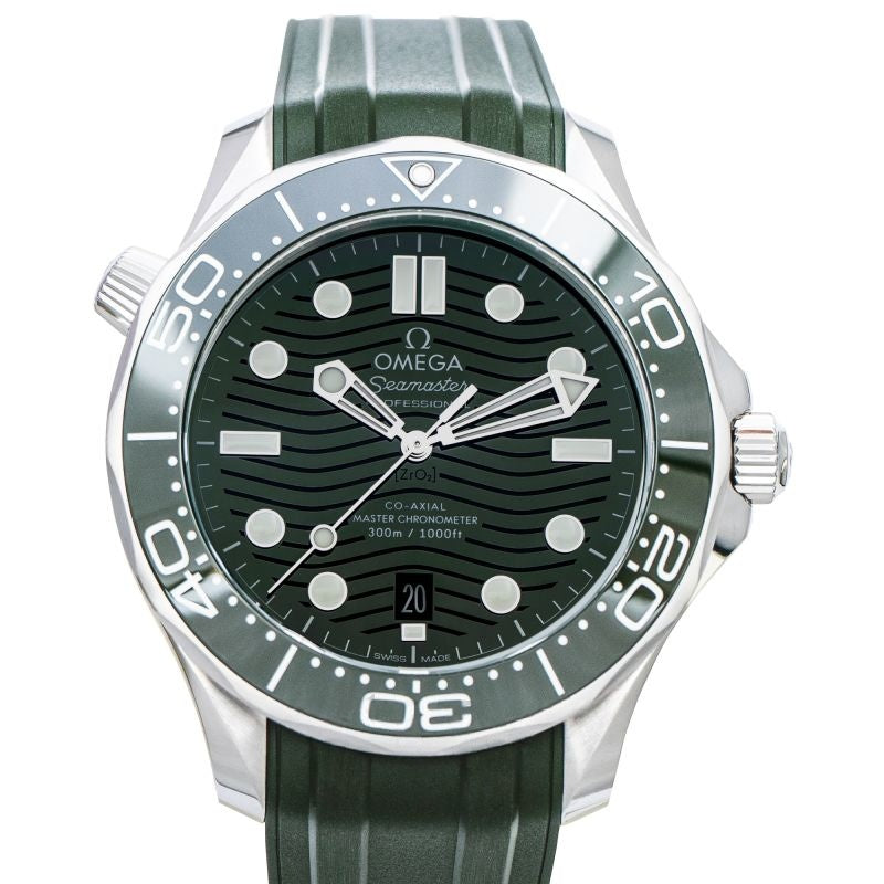 Seamaster 42 mm Green Dial in Stainless Steel 210.32.42.20.10.001
