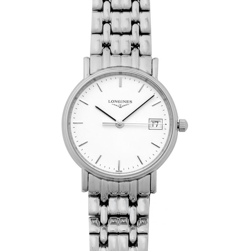 Pr?sence 30 mm White matt Dial in Stainless Steel L43204126