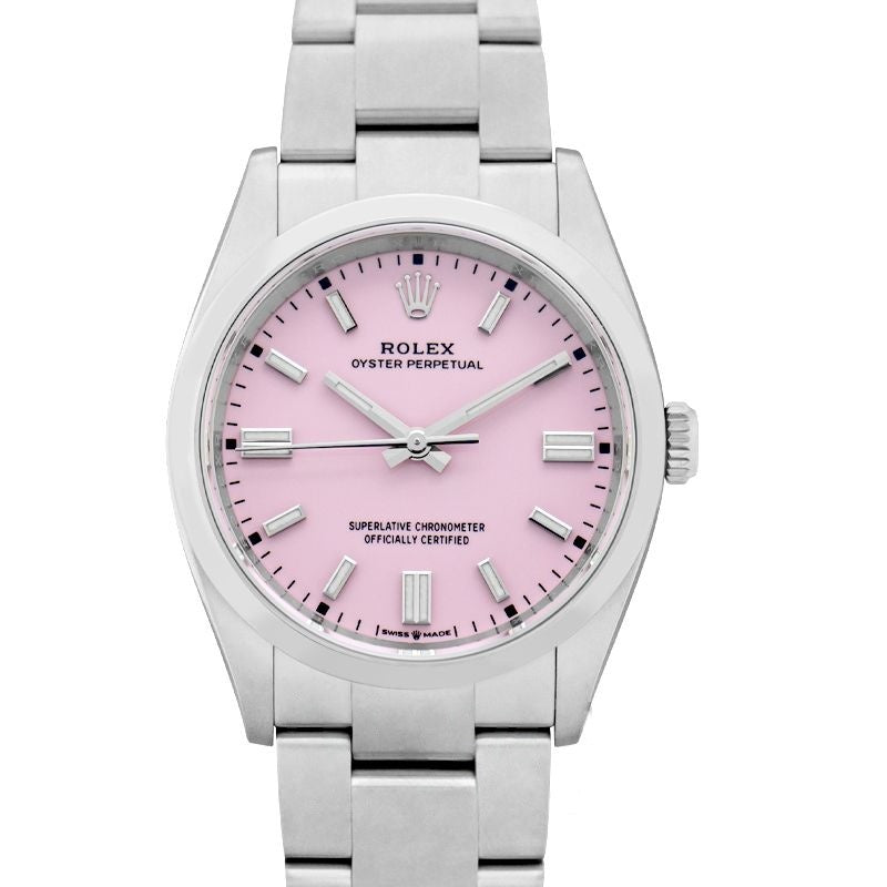 Oyster Perpetual 36 mm Pink Dial in Stainless Steel 126000-0008