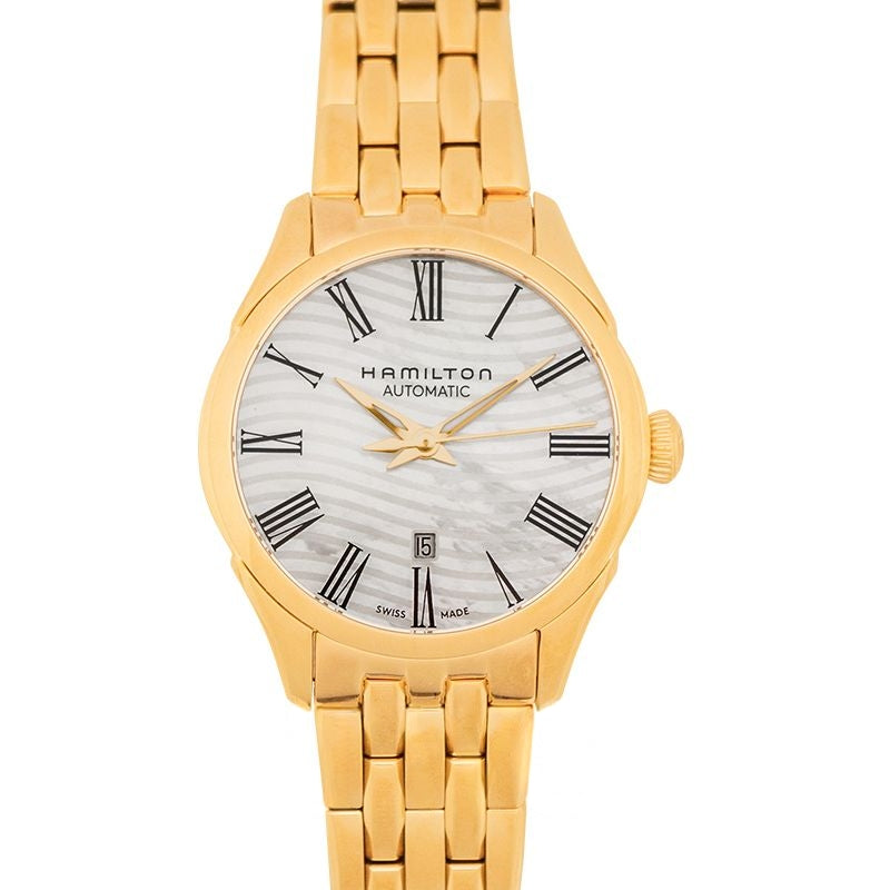 Jazzmaster 30 mm Mother Of Pearl Dial in Stainless Steel H42245191