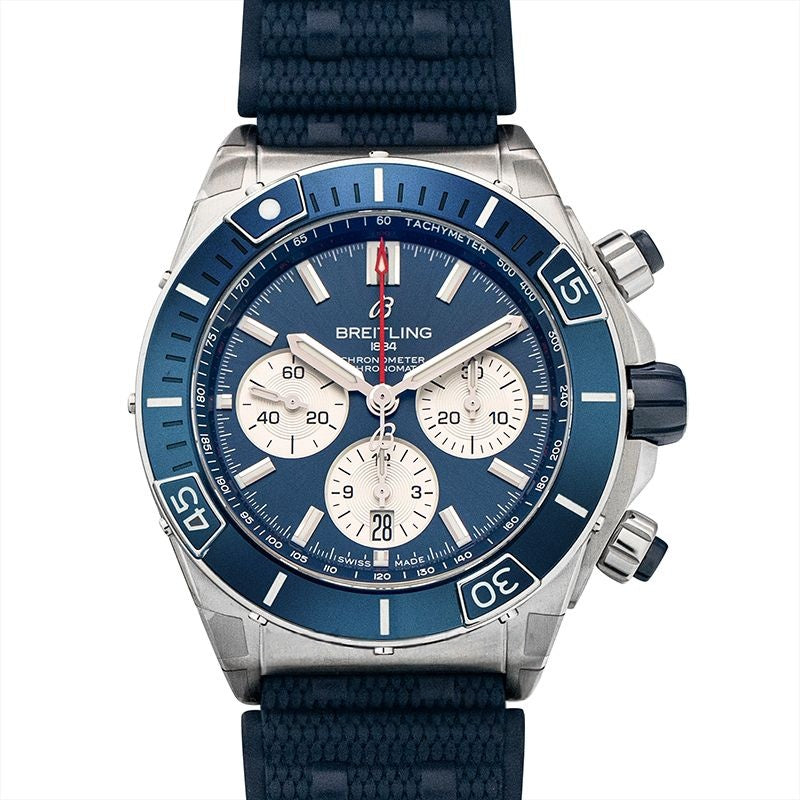 Chronomat 44 mm Blue Dial in Stainless Steel AB0136161C1S1