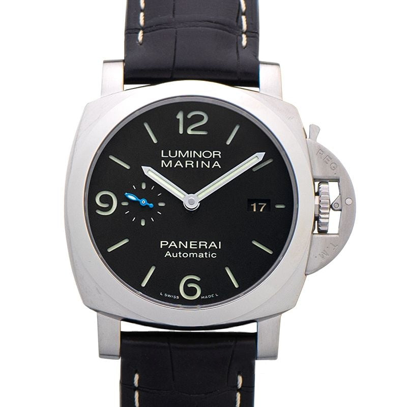Luminor 1950 44 mm Black Dial in Stainless Steel PAM01312