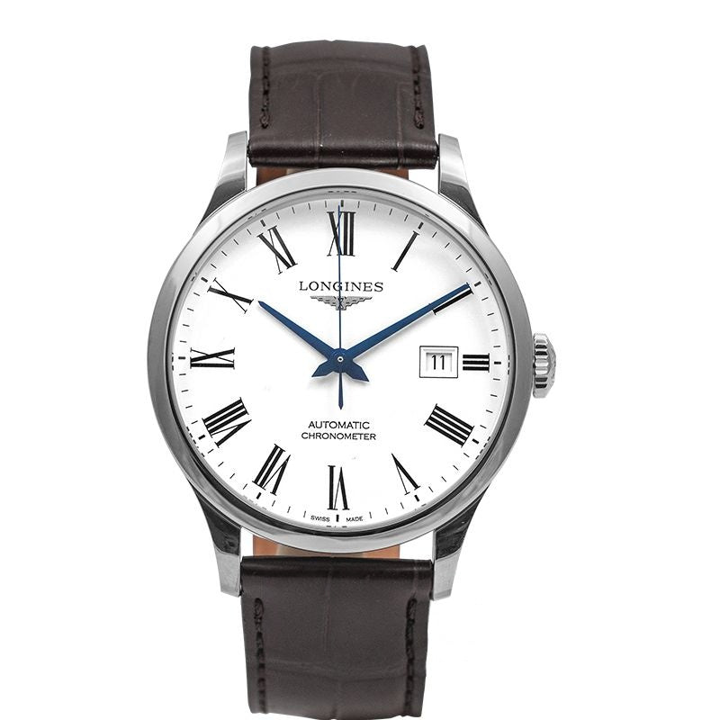 Record 40 mm White Dial in Stainless Steel L28214112