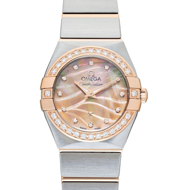 Constellation 24 mm Mother of pearl Dial in Stainless Steel 123.25.24.60.57.002