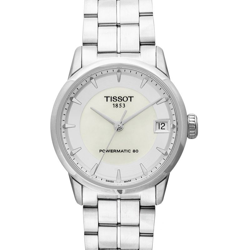 T-Classic 33 mm Mother Of Pearl Dial in Stainless Steel T086.207.11.111.00