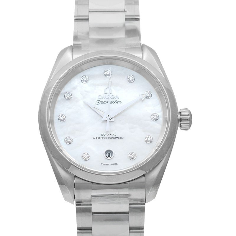 Seamaster 38 mm White Mother of Pearl Dial in Stainless Steel 220.10.38.20.55.001