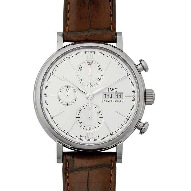 Portofino 42 mm White Dial in Stainless Steel IW391027