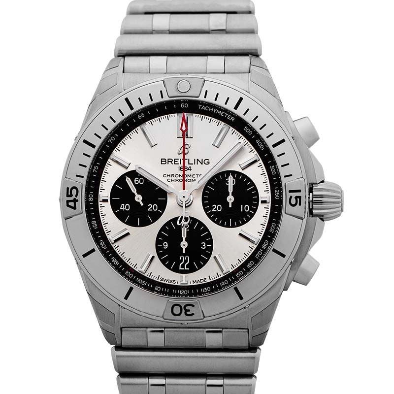 Chronomat 42mm Silver Dial in Stainless Steel AB0134101G1A1