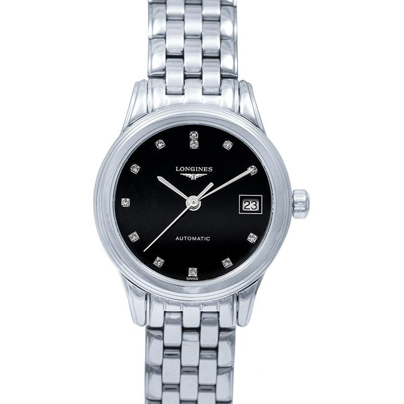 Flagship 26 mm Black Dial in Stainless Steel L42744576
