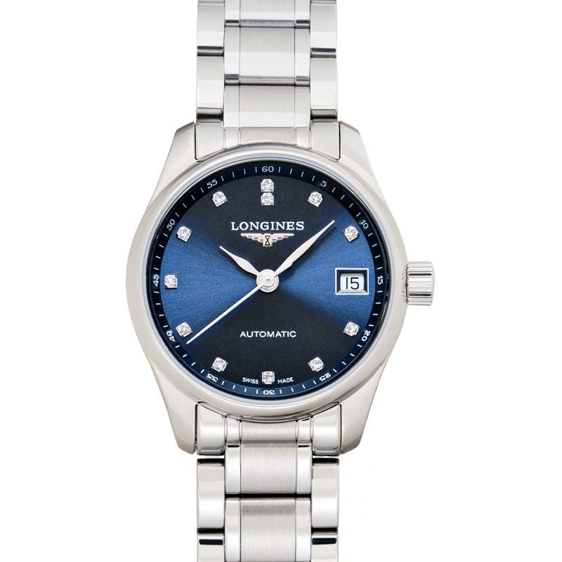 Montre Longines Master Collection 25,5 mm, cadran bleu, acier inoxydable L21284976