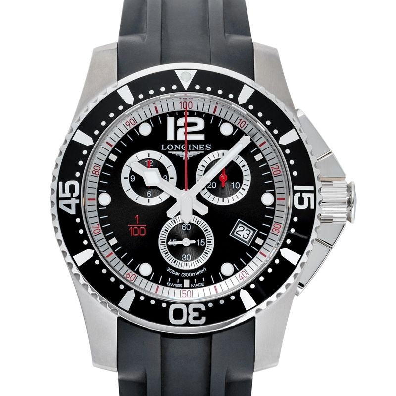 HydroConquest 47.50 mm Black Dial in Stainless Steel L38434562