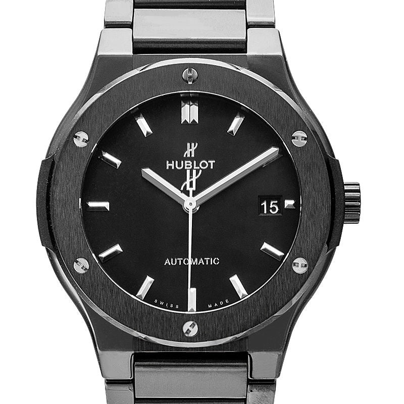 Classic Fusion 45 mm Black Dial in Satin-finished and Polished Black Ceramic 510.CM.1170.CM