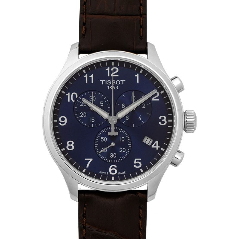 T-Classic 45 mm Blue Dial in Stainless Steel T116.617.16.047.00