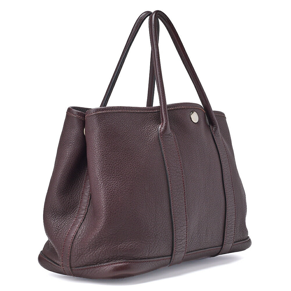 Gebrauchte Garden Party TPM Tragetasche Negonda Prune Silberfarbene Hardware Gebraucht