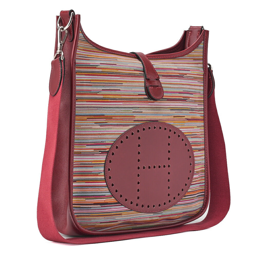 Pre-Owned Evelyn PM Shoulder Bag Vibrato Multicolor, Canvas, Multicolor, Silver-Tone Hardware, Pre-Owned