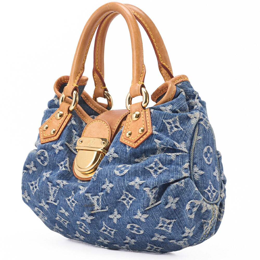 Pre-Owned Vuitton Shoulder Bag, Monogram Denim, Blue, Gold-Tone Hardware, Pre-Owned