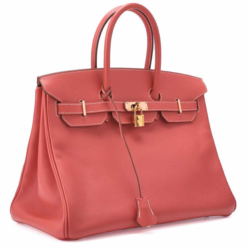 Pre-Owned Birkin 35 Handbag, Epson, Rose Jaipur, Gold-Tone Hardware, Pre-Owned