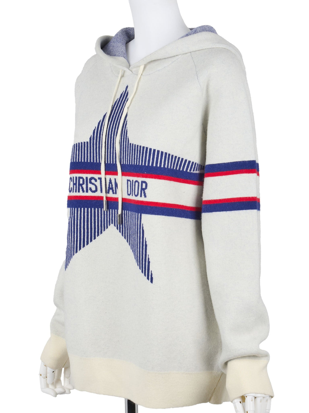 Pre-Owned Hoodie Sweater Long Sleeve Knit Wool Cashmere Multicolor Gold-Tone Hardware Pre-Owned