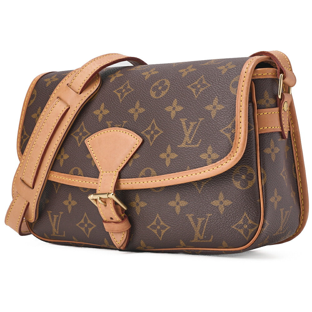 Pre-Owned Vuitton Shoulder Bag, Monogram, Canvas, Brown, Gold-Tone Hardware, Pre-Owned