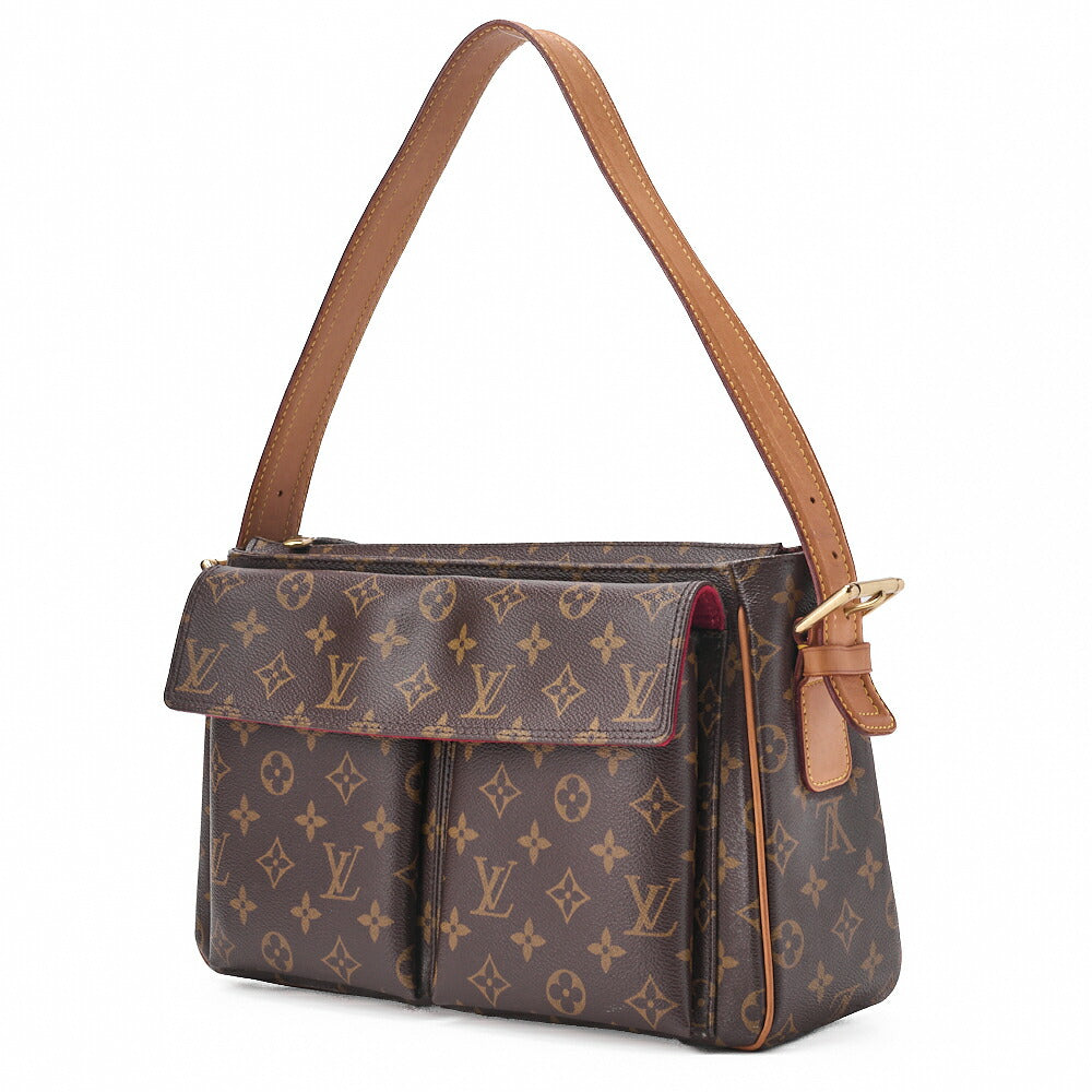 Pre-Owned Vuitton Handbag, Monogram Deauville, Canvas, Brown, Gold-Tone Hardware, Pre-Owned