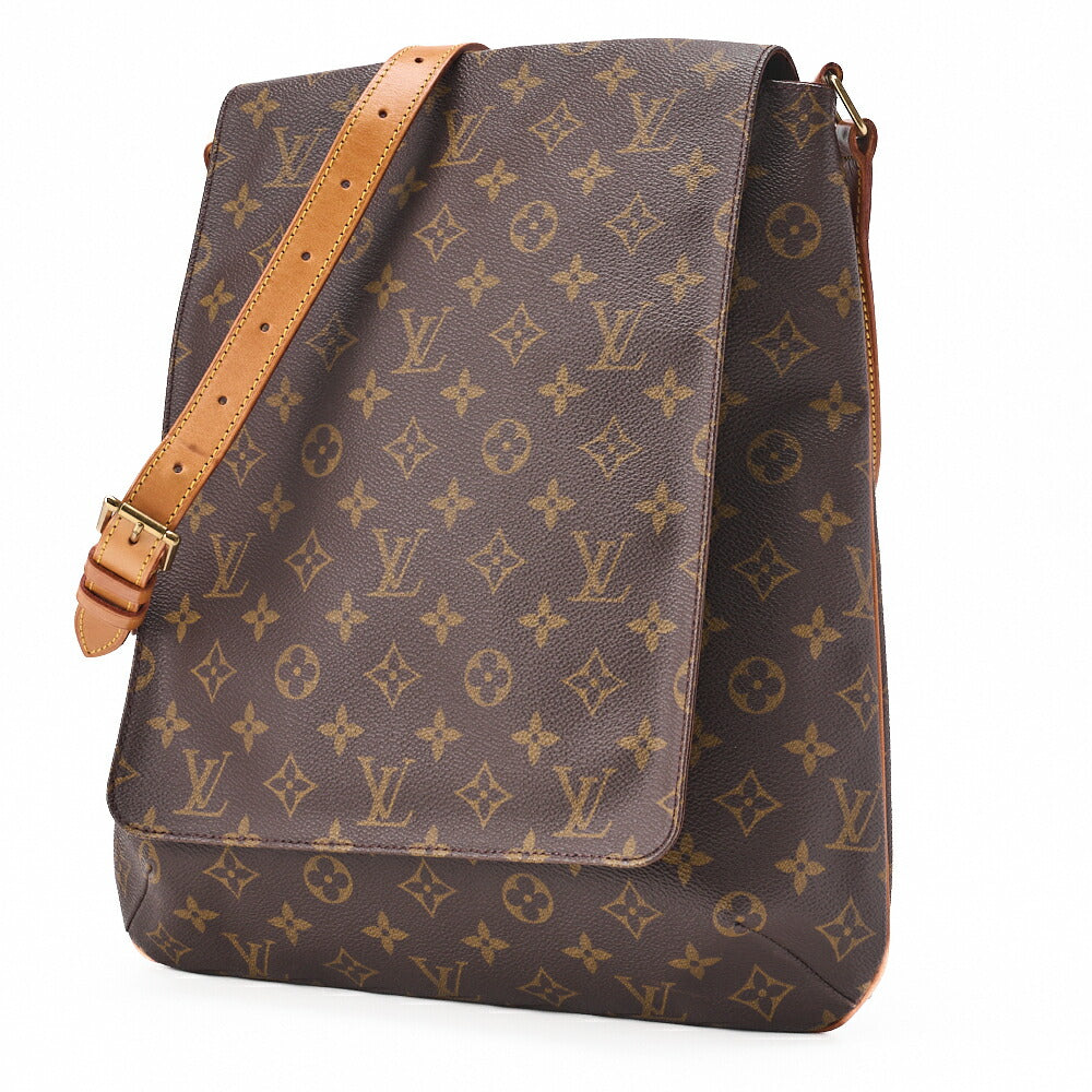 Pre-Owned Vuitton Shoulder Bag, Monogram, Canvas, Brown, Gold-Tone Hardware, Pre-Owned