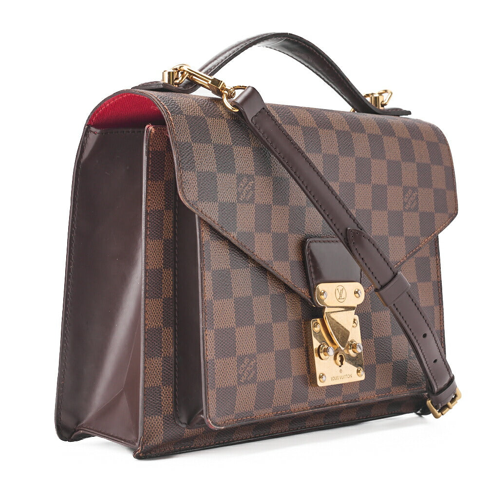 Pre-Owned Vuitton Handbag, Monogram Monceau 28, Canvas, Brown, Gold-Tone Hardware, Pre-Owned