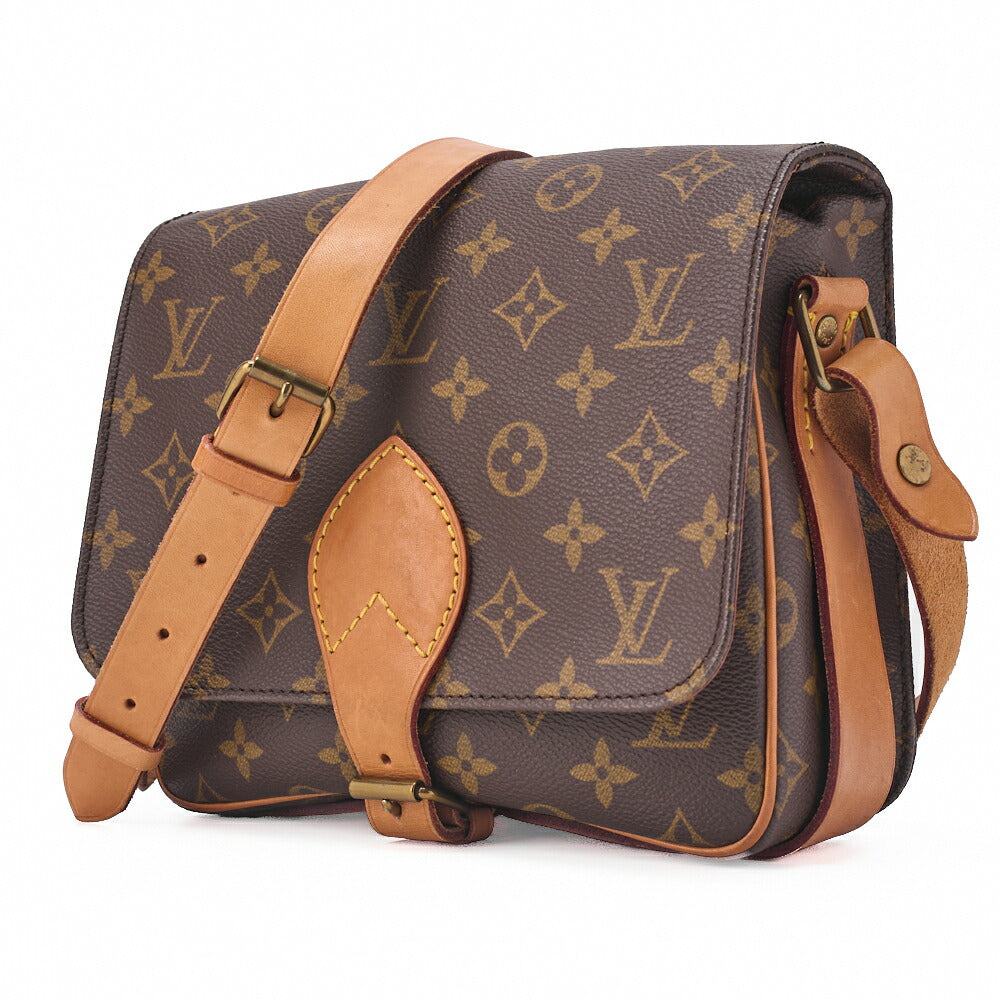 Pre-Owned Vuitton Shoulder Bag, Monogram, Canvas, Brown, Gold-Tone Hardware, Pre-Owned