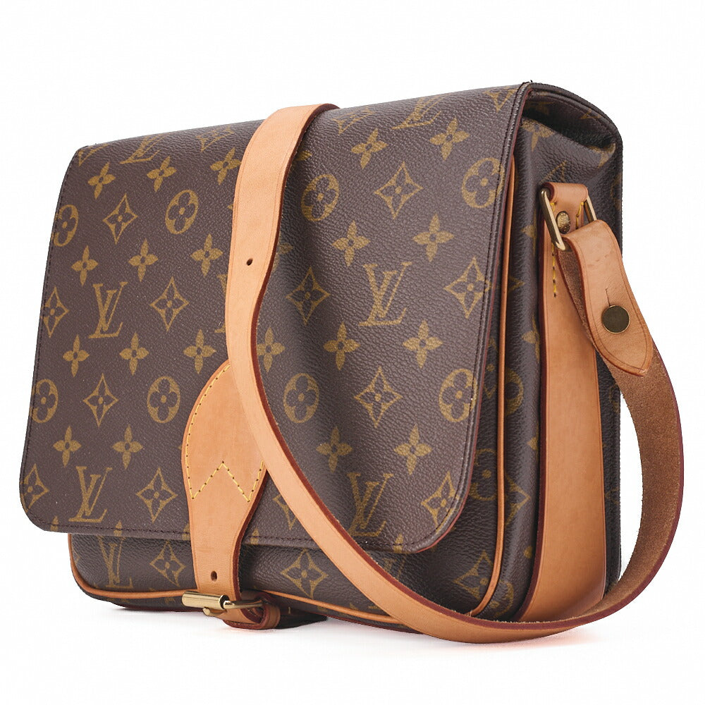 Pre-Owned Vuitton Shoulder Bag, Monogram Cartesierre GM, Canvas, Brown, Gold-Tone Hardware, Pre-Owned