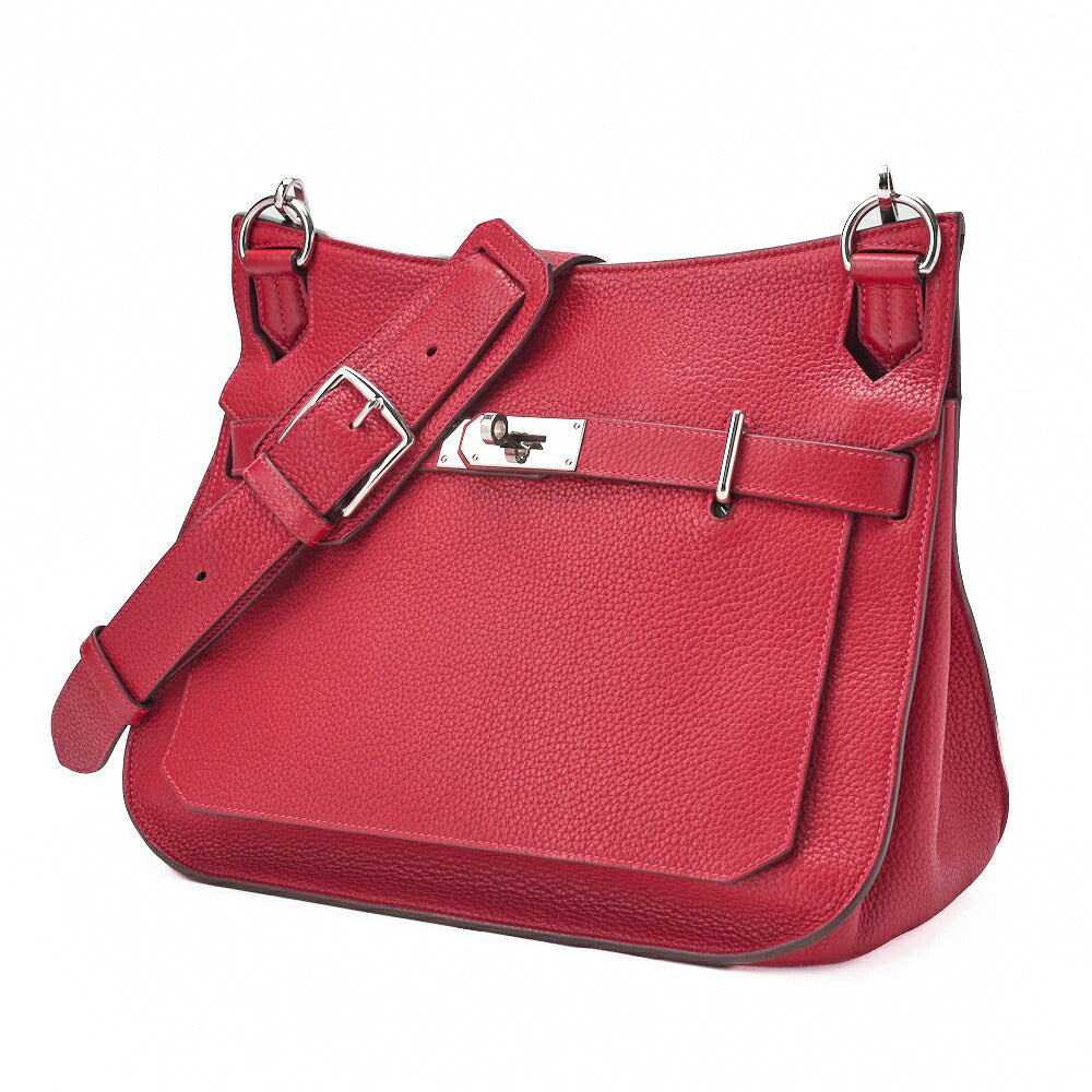 Pre-Owned Gypsiere 34 Shoulder Bag Tryon Clemence Rouge Casaque Silver-Tone Hardware Pre-Owned