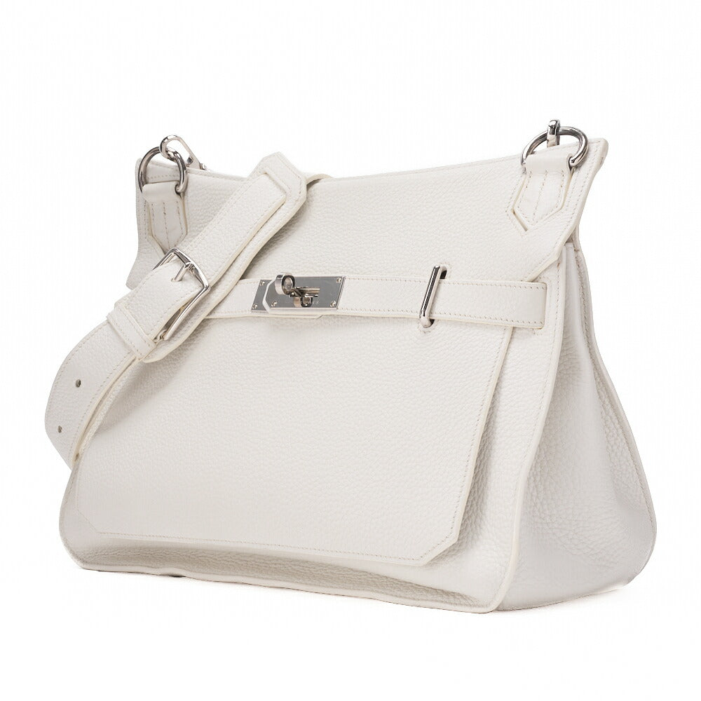 Pre-Owned Gypsiere 34 Shoulder Bag Tryon Clemence White Silver-Tone Hardware Pre-Owned