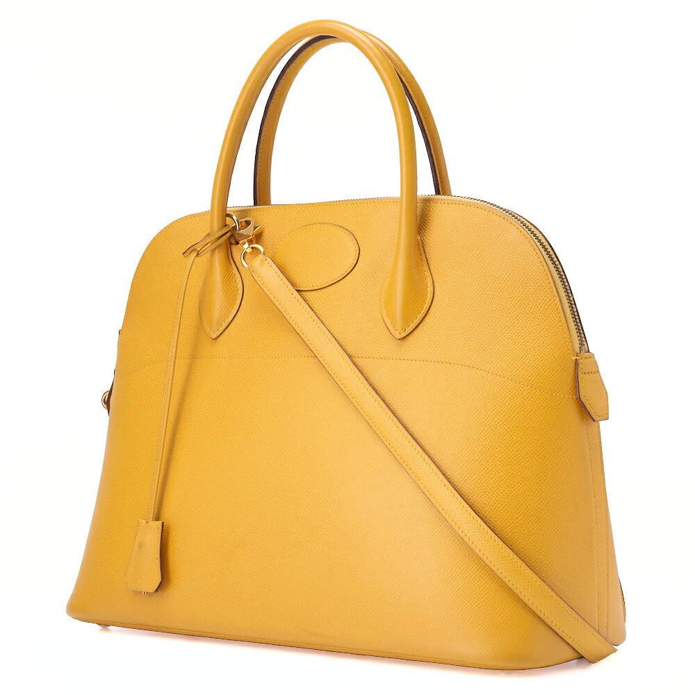 Pre-Owned Bolide 35 Handbag Shoulder Bag Couchbel Jaune Jaune (Gold -Tone Hardware, Pre-Owned