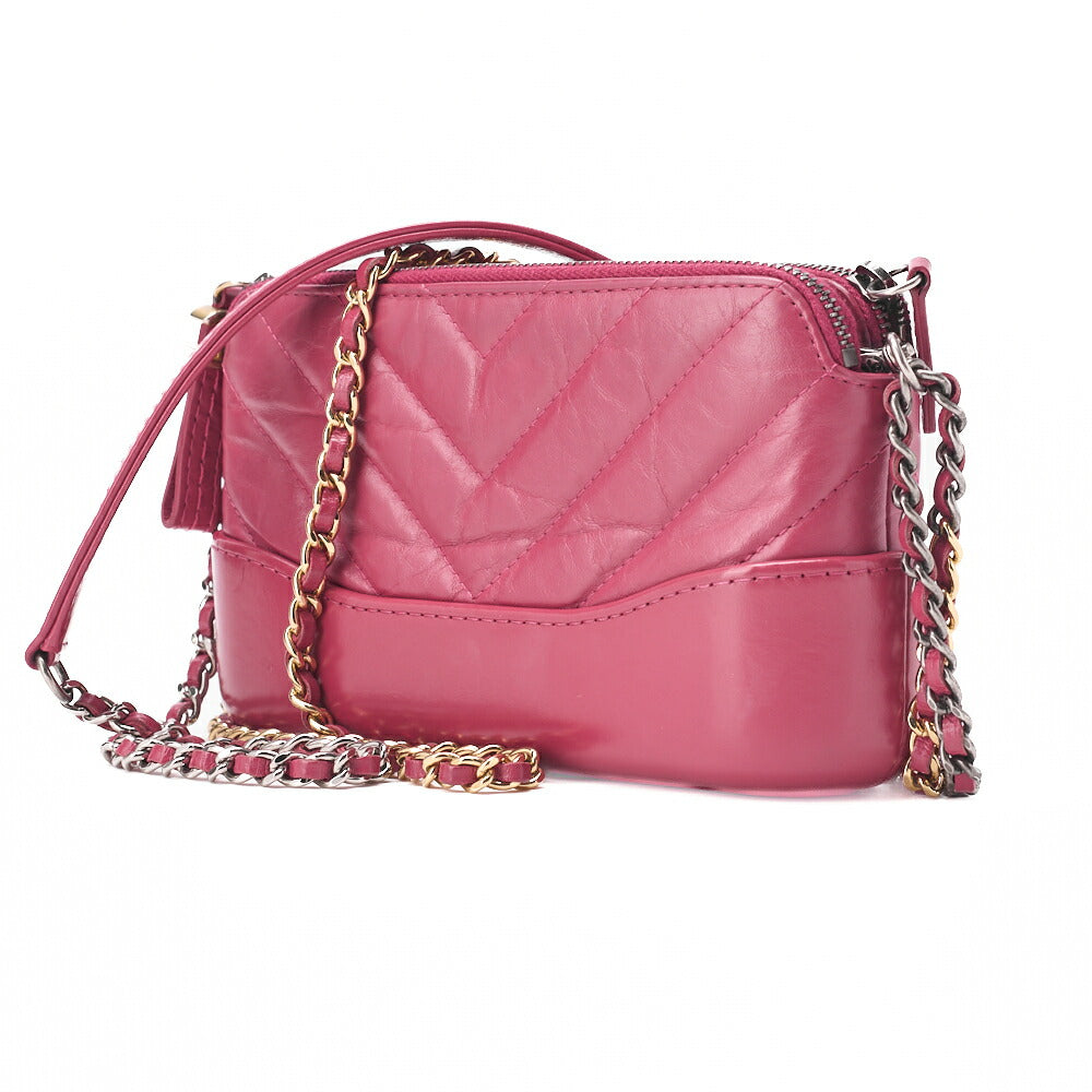 Pre-Owned Chain Shoulder Bag Matelasse Gabrielle de Mini Gold-Tone Hardware, Pre-Owned