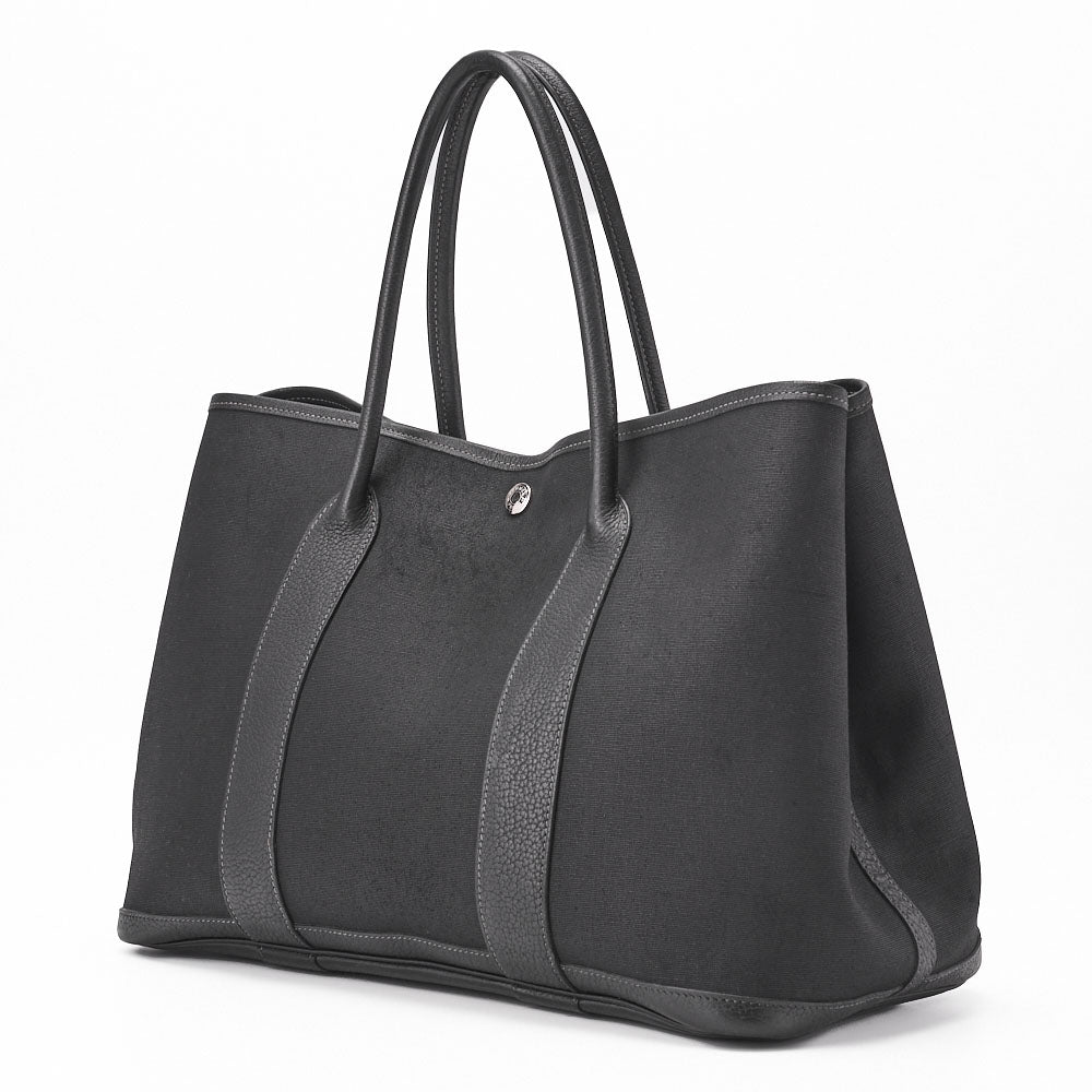 Pre-Owned Garden Party PM Tote Bag Toval Ophezhe Black Silver-Tone Hardware, Pre-Owned