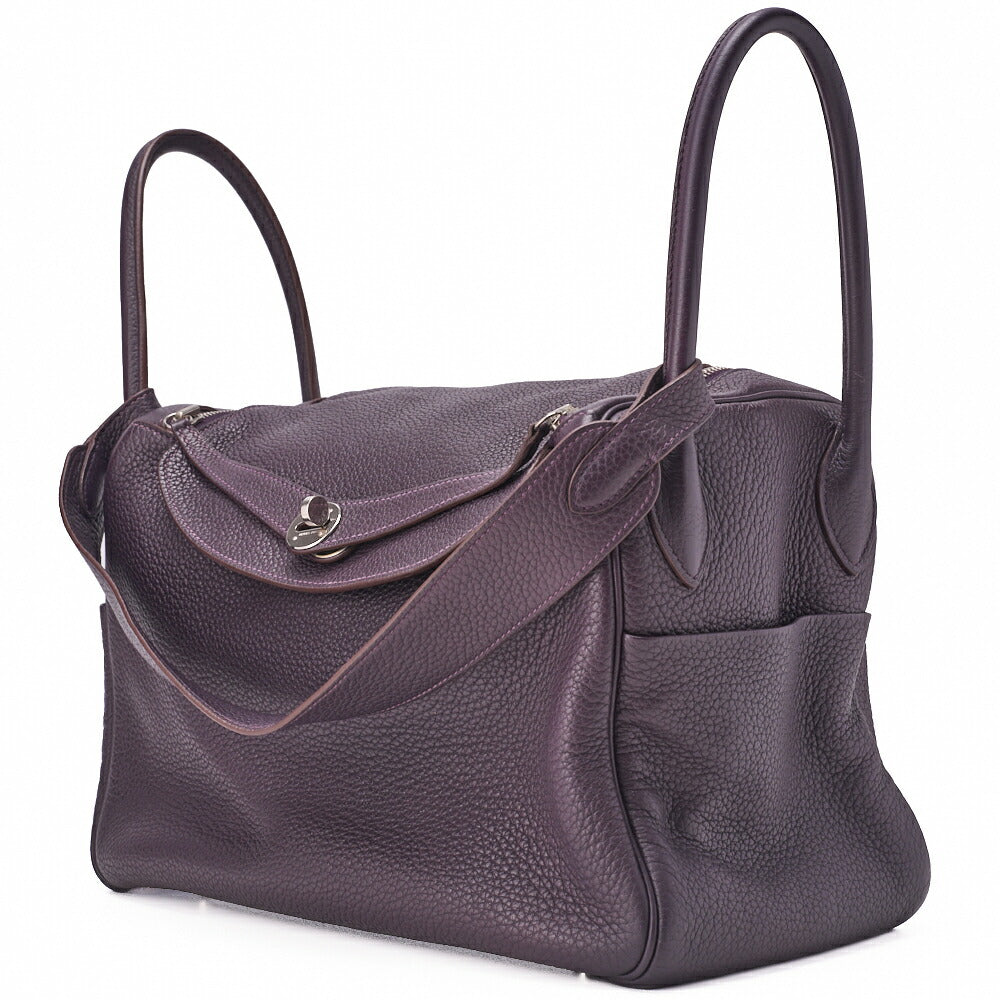Pre-Owned Lindy 34 Shoulder Bag Triyon Clemence Lesan Silver-Tone Hardware, Pre-Owned