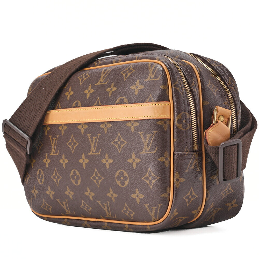 Pre-Owned VUITTON Vuitton Monogram Reporter PM Shoulder Bag Monogram M45254 Brown Gold-Tone Hardware, Pre-Owned