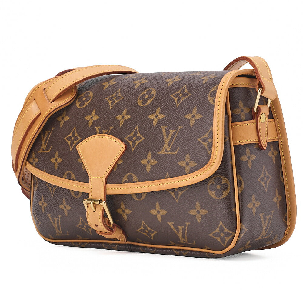 Pre-Owned VUITTON Monogram Sologne Shoulder Bag Brown Gold-Tone Hardware, Pre-Owned