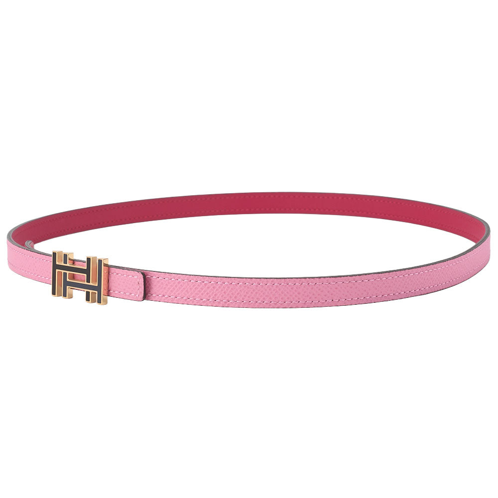 Pre-Owned H O Carr? Vos Swift x Vos Epson Belt Pink Gold-Tone Hardware, Pre-Owned