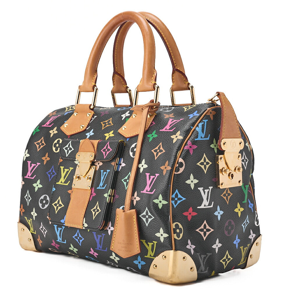 Pre-Owned VUITTON Vuitton Monogram Multicolor Speedy 30 Handbag M92642 Gold-Tone Hardware, Pre-Owned