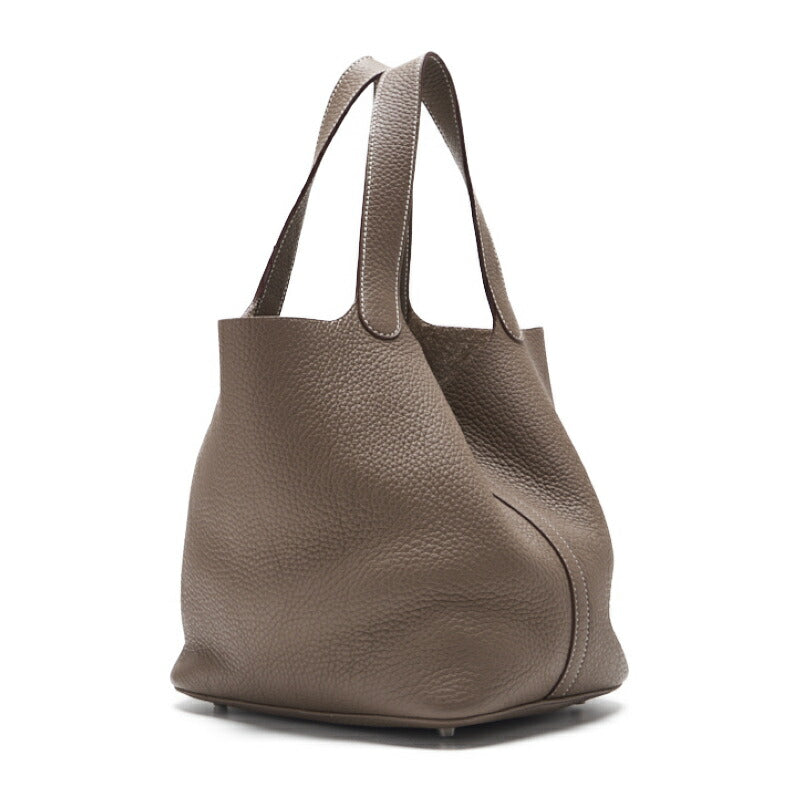 Gebrauchte Picotin Rock MM Handtasche, Tryon Clemence, Rouge Coo, silberfarbene Hardware, gebraucht