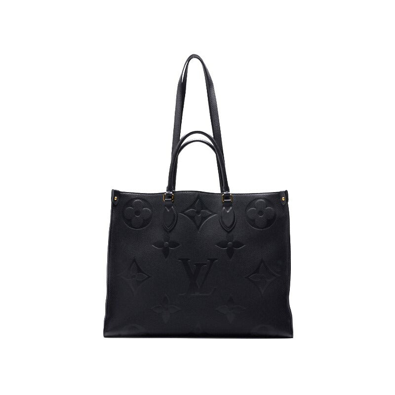 Pre-Owned Vuitton Tote Bag On The Go GM Monogram Unplant Noir Gold-Tone Hardware Pre-Owned