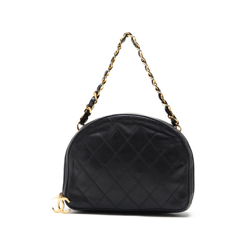 Pre-Owned Handbag, Bicorolle with Coco Charm, Fan Shape Chain, Lambskin, Black, Gold-Tone Hardware, Pre-Owned