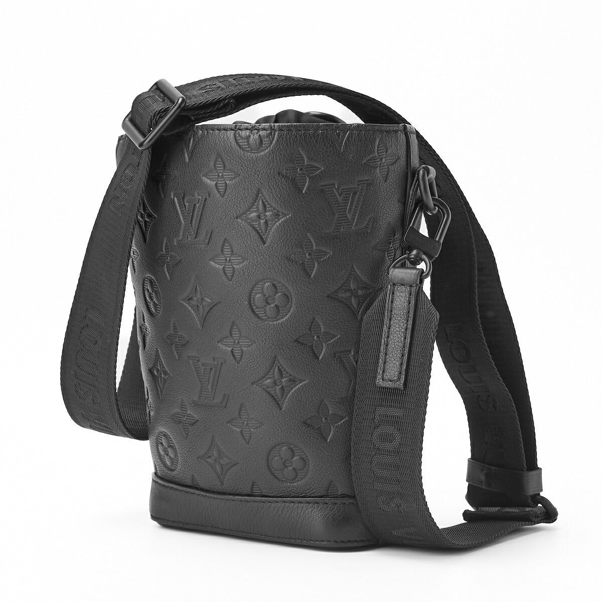Pre-Owned Vuitton Noe Sling Shoulder Bag Monogram Unplant Noir Black Metal Fittings Pre-Owned