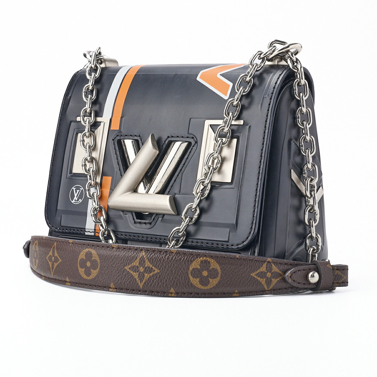 Pre-Owned Vuitton Shoulder Bag, Epi Twist PM, Chain Shoulder, Leather, Multicolor, Silver-Tone Hardware, Pre-Owned