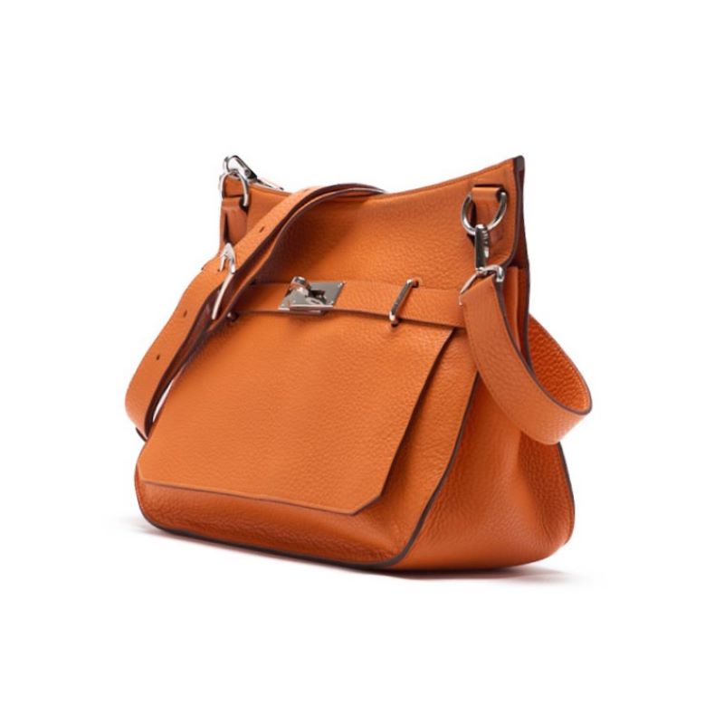 Pre-Owned Gypsiere 34 Shoulder Bag Tryon Clemence Orange Silver-Tone Hardware Pre-Owned